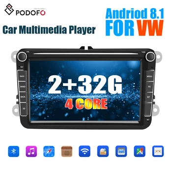 Potofo Android 8.1 2Din GPS Car Stereo Rádio 8