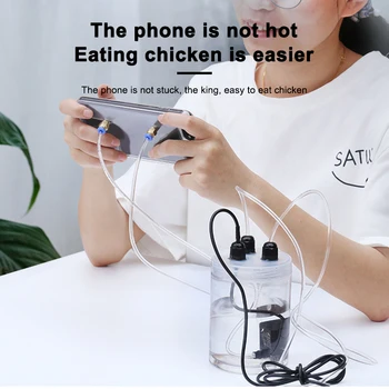 2020 Nové Vodné Čerpadlo Mobilný Telefón Chladič Pre iPhone 6 7 8 Plus 4.7/5.5 Smartphone Chladenie Prípade, Vodou chladený Mobilný Telefón Radiátorov