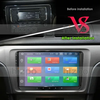 2din Android 10 4GB+64GB Auto Multimediálny prehrávač pre VW/Golf/Passat/POLO/Tiguan/Škoda/Fabia/Rapid/Seat/Leon GPS 4G wifi Autoradio