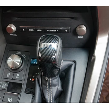 Auto Uhlíkových Vlákien ABS Shift Hlavu Gombík Výbava Kryt Rukoväť Nálepky Dekorácie vhodné Pre LEXUS IS250/350/200T 2016 2017