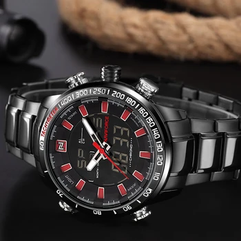 NAVIFORCE Luxusné Značky Hodiniek Mužov Šport Vojenské Quartz náramkové hodinky Vodeodolné, z Nehrdzavejúcej Ocele pánske Hodinky Relogio Masculino