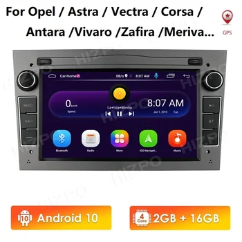 Android 10 2 DIN AUTA GPS Navi 2G 16G pre opel Vauxhall Astra H G J Vectra Antara Zafira Corsa Vivaro Meriva Veda wifi 4G USB OBD