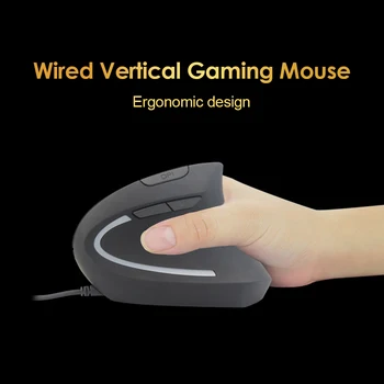 Vertikálne Herných Myší Káblové Ergonomické Programovateľné Myši na Plochu, Notebook PC Prenosný počítač Desktop Professional Počítačovej Myši