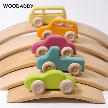Nový Príchod Rainbow Auto Zakrivené Dúhový Most Drevené Hračky Pre Deti Stavebné Bloky Zásobník Vysokej Dieťa Vzdelávacie ToysDropshipping