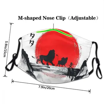 Ukiyo-e Japonské Umenie Woodblock Vytlačí Hokusai Mascherina Wasbaar Volwassen Tlač Masku na Tvár Haikuna Matata