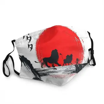 Ukiyo-e Japonské Umenie Woodblock Vytlačí Hokusai Mascherina Wasbaar Volwassen Tlač Masku na Tvár Haikuna Matata