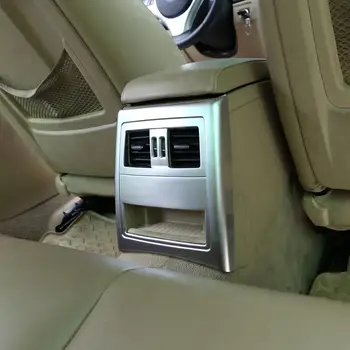 ABS Chrome Interiéru Vozidla Samolepky vhodné na E90 3 Série 2005-2012 Interiéru Zadné Klimatizácia Ventilačné Rám Orezania Príslušenstvo
