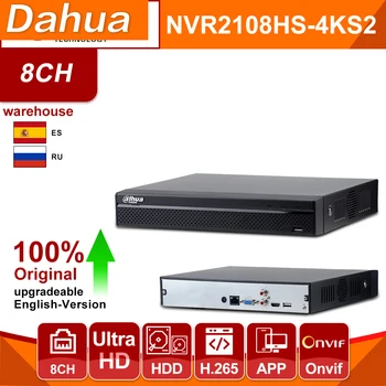 Dahua Pôvodné 4K NVR NVR2108HS-4KS2 8CH 1U Lite Network Video Recorder H265 Pre IP kamerový Systém