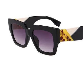 2018 Nové Nadrozmerné Námestie slnečné Okuliare ženy, Mužov, luxusné Značky Dizajnér Slnečné okuliare lady Retro Veľký rám Gradien slnečné Okuliare UV400