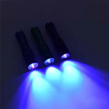 Astrolux A01UV Mono-výstup 395nm UV Baterka 395 Ultrafialové Black Fluorescenčného Detektora Mini LED Keychain Blacklamp Horák