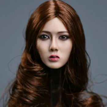 Na sklade 1/6 rozsahu YMTOYS Ázia Dievča Xiu Hlavu Sculpt Model, Dlhé/krátke vlasy uchytenie 12