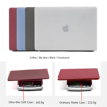 Mäkké Prenosný obal Pre Macbook Air 13 Prípade A2179 2020 M1 Čip Pro 13 prípade A1706 A1989 A2159 Dotyk Bar/ID pre Macbook Pro 16 Prípade