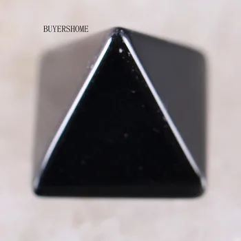 Čakry Pyramídy Prírodný Kameň Čierny Onyx Liečenie Čakier Perličiek Nosenie Šperkov, Takže 1Pcs K2133