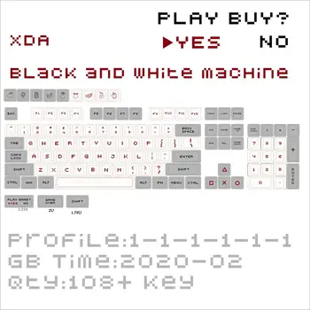 1 nastavte XDA profil PBT farbivo sub keycap pre MX mechanické prepínanie klávesnice Mario FC NES klávesa caps je vhodný pre gh60 gk61 gk64 96 104