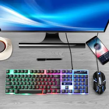 Pestré Herné klávesnice a Myši ,GTX300 podsvietenie klávesnice Herné Myši Nastaviť Pre PC, Notebook