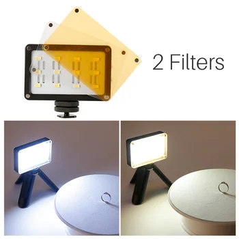 ULANZI Mini LED Video Svetlo na Kameru Pocket Photo Light s Filtrami Farebné Gély pre DSLR Fotoaparát 3-Os Gimbals
