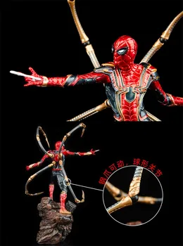 23 CM Marvel Avengers Spiderman Železa Spider PVC Akcie Obrázok Modelu Superhrdina Hračka Bábika