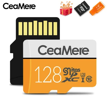 CeaMere Micro SD Karty Class10 UHS-1 8GB Class6 16GB/32GB U1 64GB/128GB/256 GB U3 Pamäťovej Karty Flash Pamäť Microsd pre Smartphone