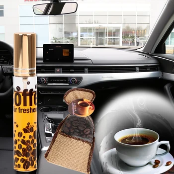 LEEPEE 2 ks/set Dekorácie Auta Parfum Kávy Osviežovač Vzduchu Coffee Bean Ornament Auto-styling