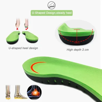 Vysoká Kvalita EVA Protetických Stielka Pre Ploché Nohy Arch Ortopedické vložky Pre Mužov Obuvi Pad topánky vložte Topánky Jediným