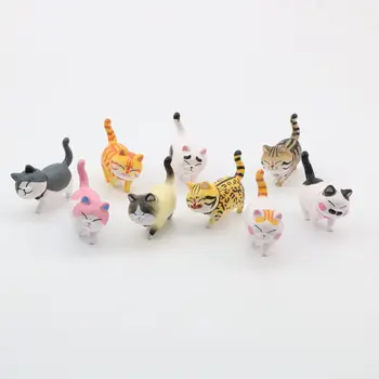 Wholesales 9 Ks/veľa Kvalitných 3D Magnetické Chladnička Magnet Roztomilé Anime Mačka Zvierat, Magnet na Chladničku Deti Tabuľa Magnet