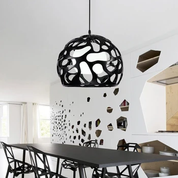 Moderný prívesok svetlá biela/čierna farba tienidlo loft štýl kuchyňa jedáleň živice svietidlo suspendu prívesok na čítanie