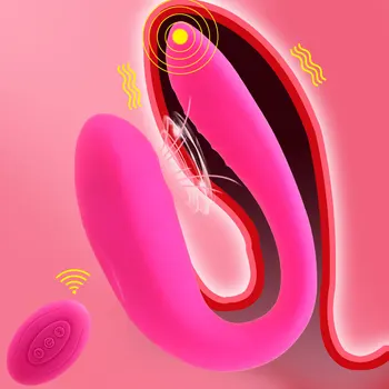 OLO Sania Vibrátor U Shape Ohybný Sexuálne Hračky pre Pár Žien Klitorisu Pošvy Erotický Stimulátor G-spot Vibrátor Pár Zdieľať