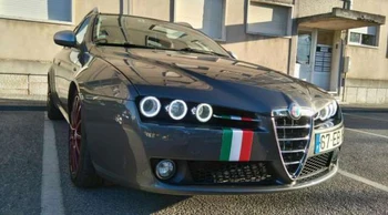 Pre Alfa Romeo 159 2005 2006 2007 2008 2009 2010 2011 Multi-farebné Led Angel Eyes Auta RGB Halo Krúžky Denných prevádzkových Svetla DRL