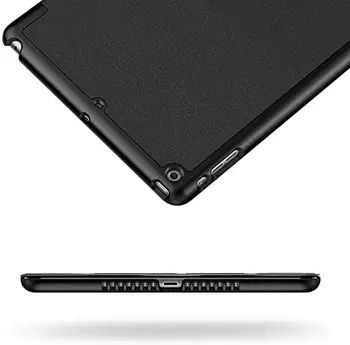 EasyAcc® Tablet pre iPad Vzduchu 1 Smart Cover with Stand Auto Spánku Wake-up pre Apple iPad Vzduchu iPad 5 Premium PU Kože, Čierny