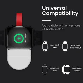 ESVNE Qi Bezdrôtovú Nabíjačku pre Apple hodinky 1/2/3/4 Rýchle USB wirless nabíjanie Pre iwatch