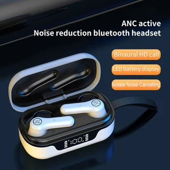 HBQ Bezdrôtový Bluetooth Headset ANC Slúchadlá Touch Ovládania Športové Slúchadlá HiFI Stereo Káblové TWS Slúchadlá pre Android&IOS Telefón