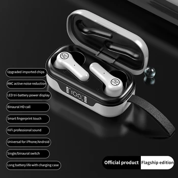 HBQ Bezdrôtový Bluetooth Headset ANC Slúchadlá Touch Ovládania Športové Slúchadlá HiFI Stereo Káblové TWS Slúchadlá pre Android&IOS Telefón