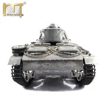 MATO 1 16 Dokončiť všetky Kovové nemecký Tank Panzer III 2.4 G Mato Hračky RC Tank model airsoft záklz hlavne RTR verzia vojenské