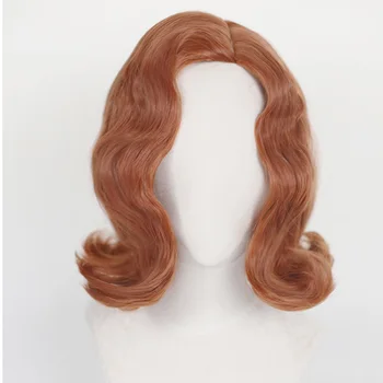 Queen ' s Manéver 60. rokoch Parochňu Hnedé Kučeravé Vlasy pre Ženy Cosplay Kostým Party Retro Štýl Beth Harmon parochne
