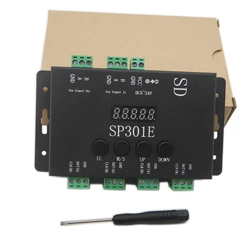 SP301E Syn signál Programovateľné Pixelov LED Regulátor Pre WS2811 WS2813 WS2812B SK6812 APA102 Pixelov LED Pásy Panel svetlo,DC5-24V
