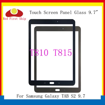 10Pcs/veľa Pre Samsung Galaxy TAB S2 9.7 T810 T815 Dotykový Panel Sklo Objektívu SM-T810 SM-T815 LCD Predné Vonkajšie Náhradné