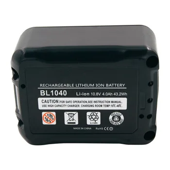 Nabíjateľná Batéria 10.8 V, 4000mAh Li-ion Akumulátorové Vŕtačky Náhradné batérie pre Makita Náradie BL1015 BL1020B BL1041