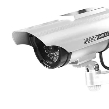 Solárny Nepremokavé Falošné Kamery Figuríny KAMEROVÝ Bezpečnostný Dohľad Blikajúce Červené LED Svetlo Video Anti-theft Fotoaparát YZ-3302