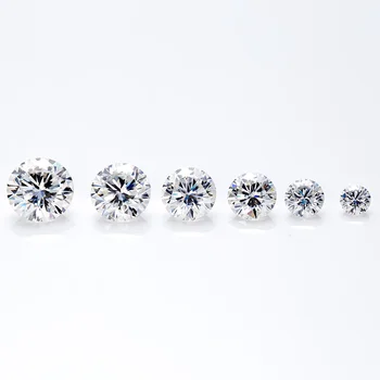 2020 Hot predaj moissanite diamond D 3 mm farba okrúhly rez VVS moissanite šperky, náušnice, náramok, náhrdelník Серьги кольцо браслет