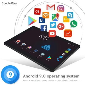 2021 Hot 10 palcový 4G LTE Tablety PC Octa-Core 6GB RAM, 128 GB ROM IPS 2.5 D Tvrdené Sklo 10 Tabliet Android 9.0
