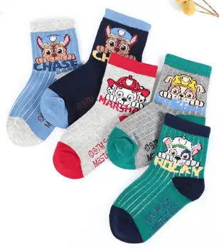 2020 Kvalitné Originálne Packa Hliadky zimné bavlnené ponožky 10pcs=5pairs Chlapci Dievčatá bavlnené ponožky Deti Hračka darček k Narodeninám bábiky