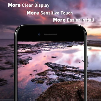 AAA+++LCD Displej Pre iPhone 6 7 8 6S Plus X Dotykový Displej+3D Dotyk ID Pre iPhone 4 4S 5 5S 5C SE+Tvrdené Sklo+Nástroj+Prípade