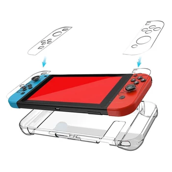 Jasné Shockproof Úplný Ochranný CaseFor Nintendo Prepínač Herné Konzoly Chrániče Compitable Pre Nintedo Prepínač Pevný Kryt