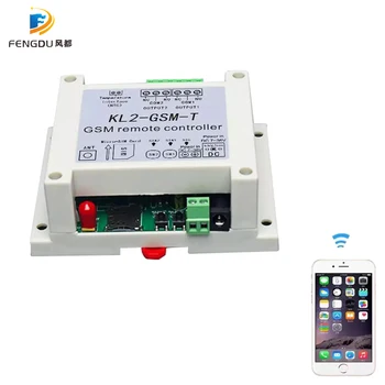 Dual spínací Modul GSM Alarm s SMS Radič KL2-GSM-T s teplotný senzor na Svetlo/Rybník kultúra/skladovanie