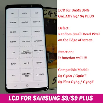 AMOLED Pre Samsung Galaxy S9 S9 Plus S8 S8 Plus Poznámka 8 Lcd Displej Dotykový Displej Digitalizátorom. G950 G955 G960 G965 N9500 +miestečko