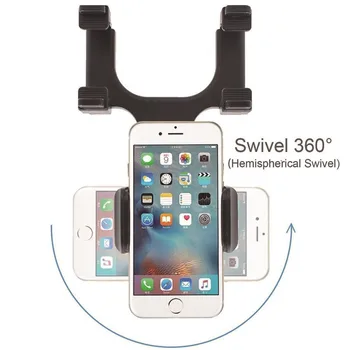 Universal Car Phone Držiak O 360 Stupňov Pre iPhone Samsung Huawei GPS, Smartphone Stáť Auto Spätné Zrkadlo Montáž Držiaka Telefónu
