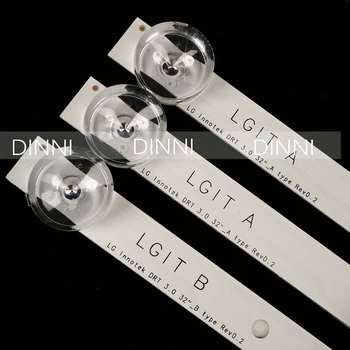 Nuevo 3 uds * 6LED 590mm tira de LED para iluminación trasera bar kompatibilné con LG 32LB561V UNI, osn B 32 pulgadas DRT 3,0 32 B