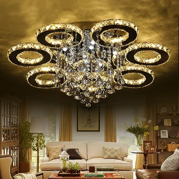 Moderné luxusné crystal led stropné Svietidlá osvetlenie obývacej izby, spálne, osvetlenie tvorivé reštaurácia Stropné svietidlo AC110-240V