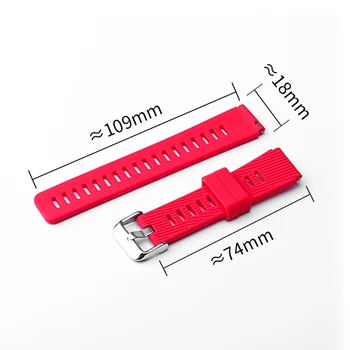 18 mm Silikónové popruh pre Huawei Talkband B5 Náramok náramok pre ČESŤ Sledovať s1 Náhradný popruh