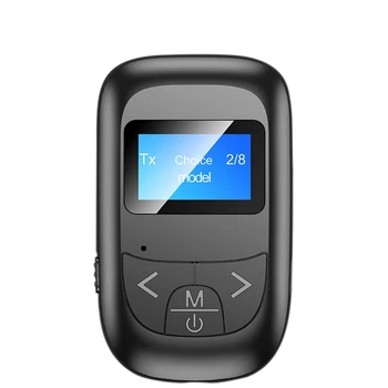 Bluetooth 5.0 Vysielač a Prijímač LCD Displej 3.5 mm AUX Stereo hardvérový kľúč USB Bezdrôtový Adaptér pre Auto, PC, TV, konektor pre Slúchadlá